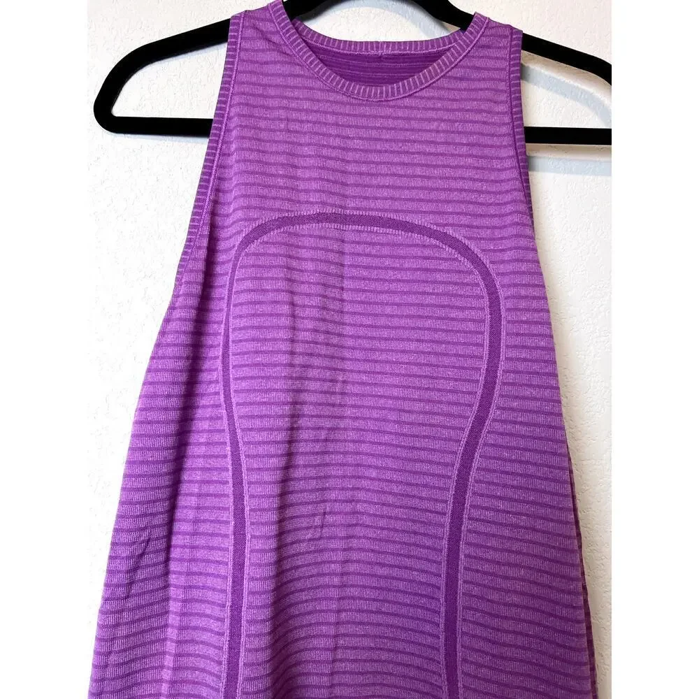 Performance Ready: Lululemon Swiftly Tech Tank Top in Purple, Size 8